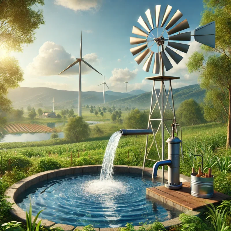 Water pump and windmill