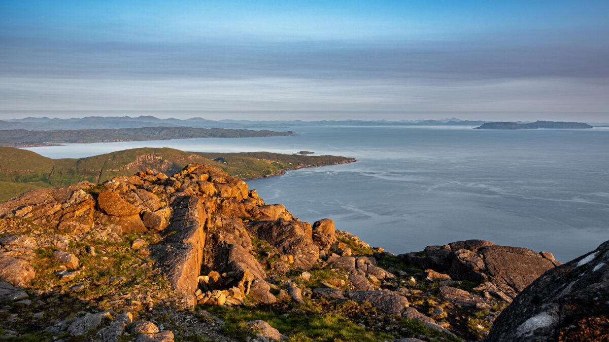 village of Elgol and the Isle of Eigg